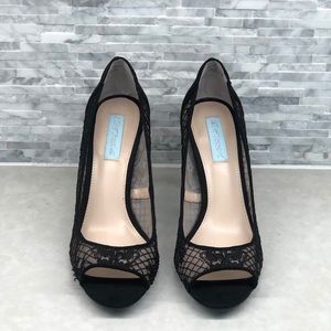 Betsy Johnson Black High Heels. Size 8.5M.